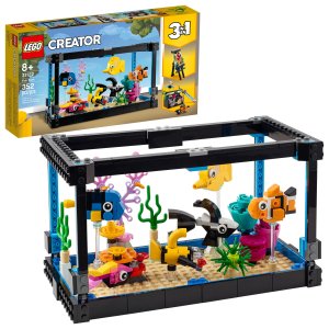 LEGO 创意百变三合一 鱼缸 31122，八月新品