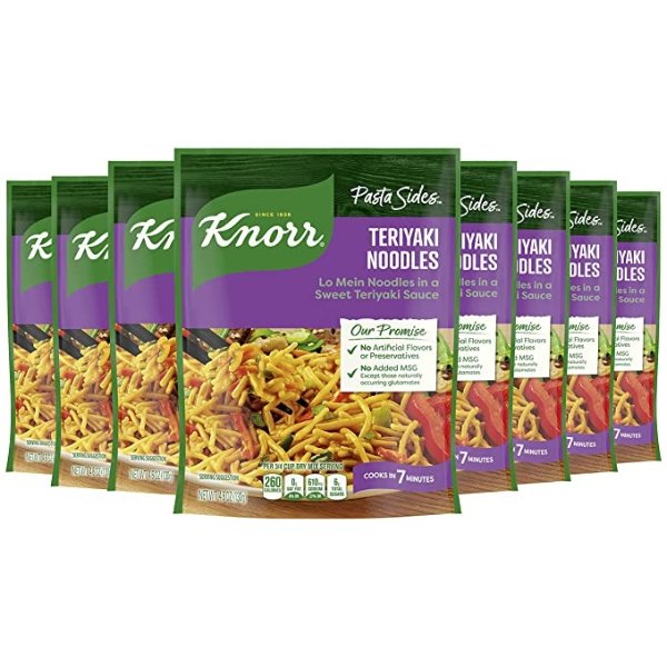 Pasta Sides For Delicious Quick Pasta Side Dishes Teriyaki Noodles No Artificial Flavors, No Preservatives, No Added MSG 4.6 oz, 8 count