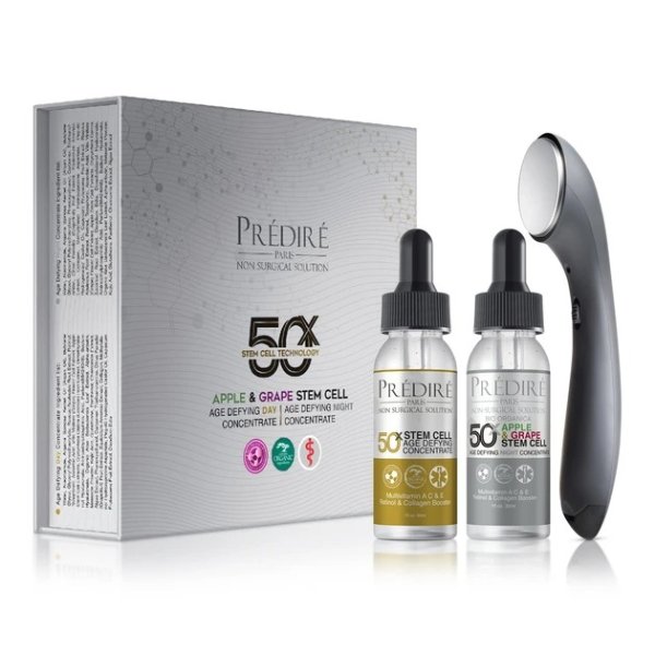 50X Apple & Grape Stem Cell Age Defying Day and Night Concentrate with Skincare Infuser