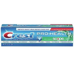 Crest Whitening Toothpaste with a Touch of Scope