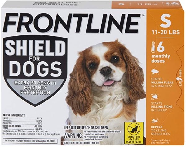 Shield for Dogs Flea & Tick Treatment, 11-20 lbs