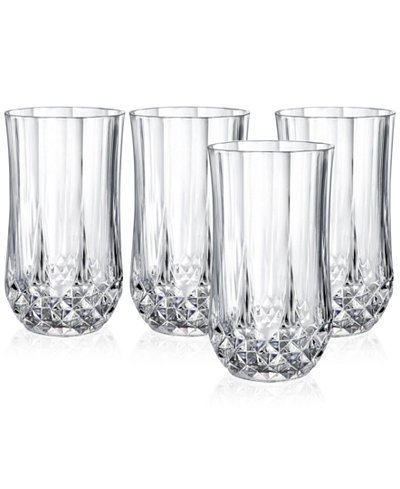 Cristal D’Arques Longchamp Set of 4 Highball Glasses