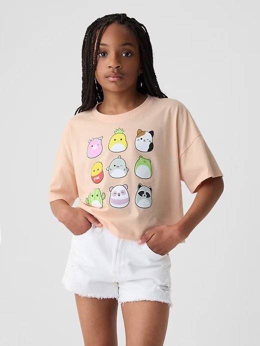  Squishmallow 儿童、大童T恤
