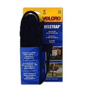Velcro 90482 6' x 2 黑色行李紧固带，带把手