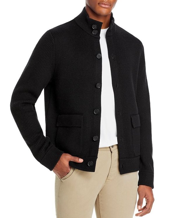 Slim Fit Merino Sweater Jacket | Bloomingdale's