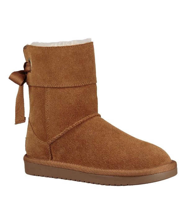 Chestnut Andrah Short Suede Boot - Girls