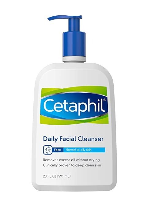Face Wash by Cetaphil, Daily Facial Cleanser for Combination to Oily Sensitive Skin, 20 fl oz, Gentle Foaming Deep Clean Without Stripping