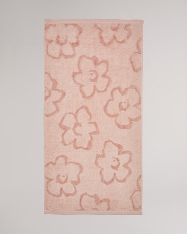 粉色木兰花毛巾