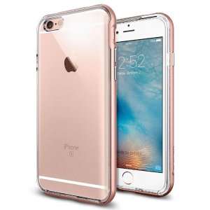 Spigen iPhone 6s 玫瑰金透明保护壳
