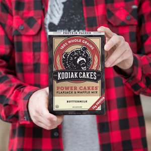Kodiak Cakes 蛋白质煎饼华夫饼混合面粉 567克 3盒