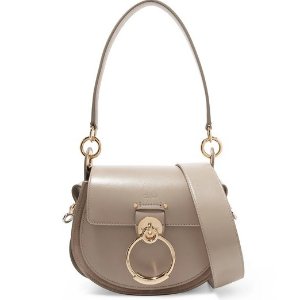 Tess Small Leather and Suede Shoulder Bag @NET-A-PORTER UK