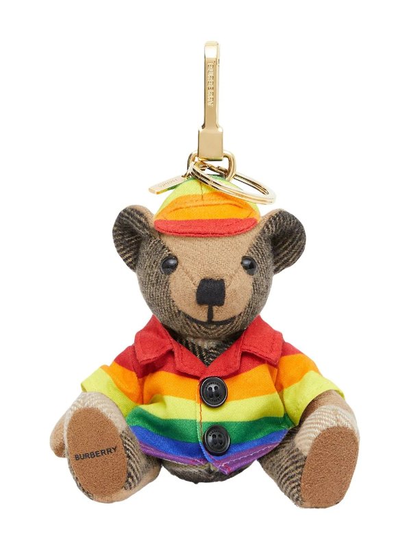 Thomas bear rainbow coat and hat charm