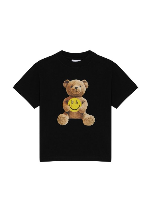PALM ANGELS KIDS Smiley Bear printed cotton T-shirt (4-12 years)