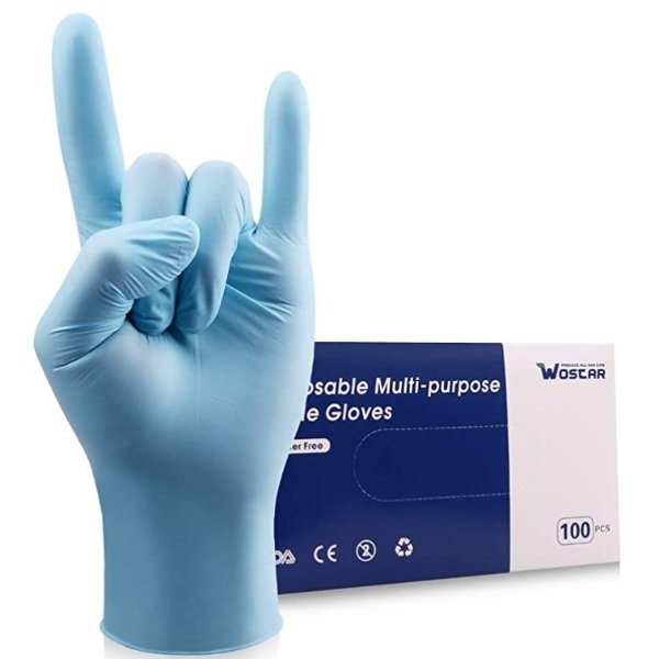 Nitrile Disposable Gloves Powder Free 3mil 100 Pcs