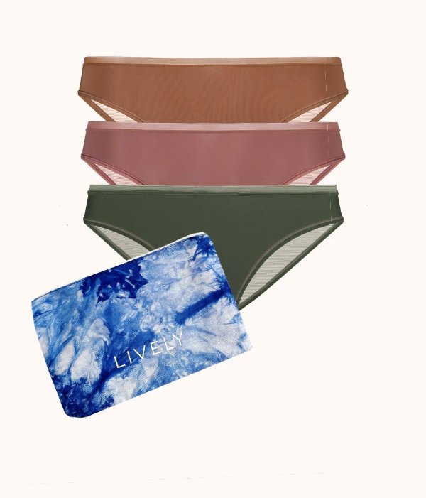 The Mesh Back Bikini Kit: Rich Olive/Umber/Rich Clay