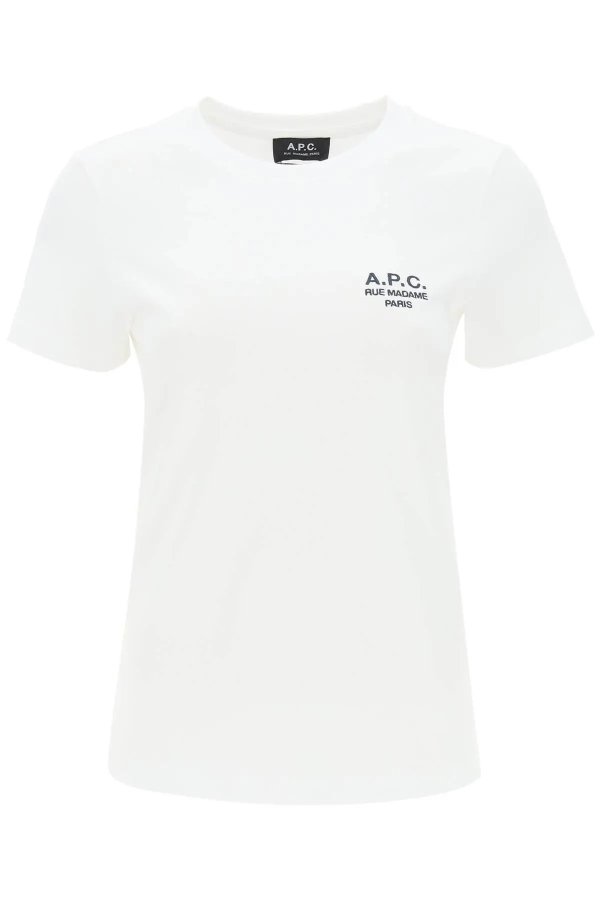 Denise T-shirt with logo embroidery A.p.c.