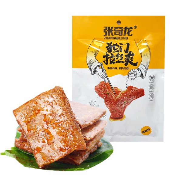 Zhang Qilong Hand Tear Protein Meat Bean Dried Hot Strip Spicy Flavor 102g
