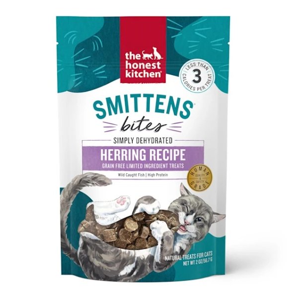 Smittens Bites Simply Dehydrated Herring Recipe Natural Treats for Cats, 2 oz. | Petco