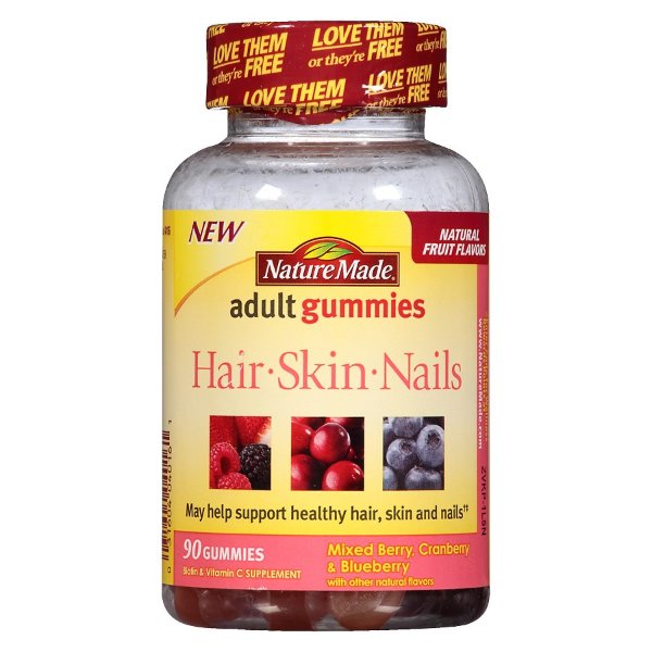 Hair, Skin, Nails Adult Gummies Mixed Berry, Cranberry & Blueberry