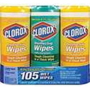 3包 Clorox 清新香型消毒湿巾(35张)