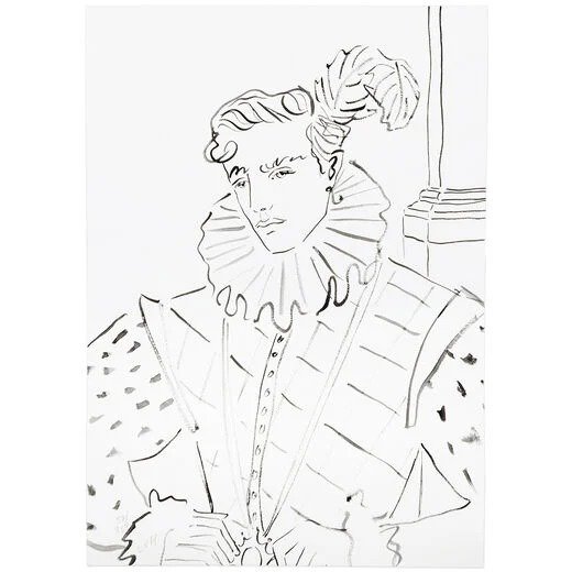 《伊丽莎白时代的男人》限量版画