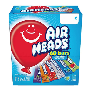 Airheads Bars 耐嚼水果味软糖 60条