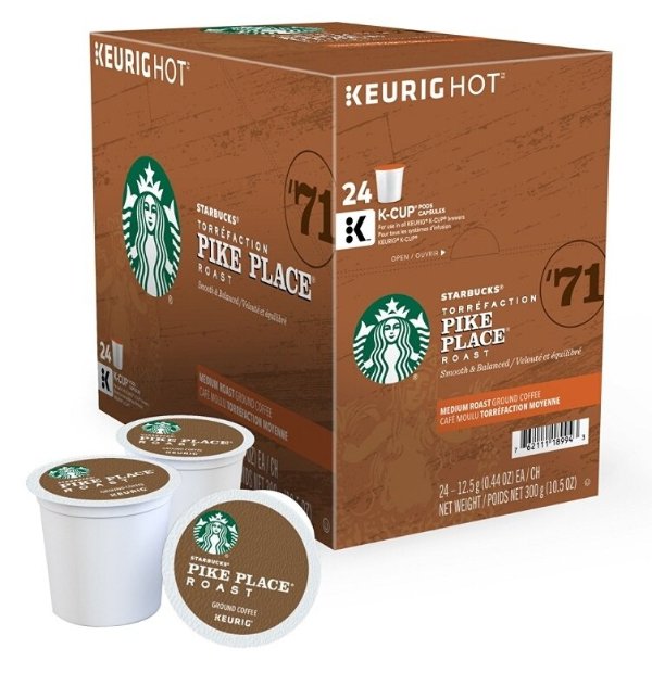 ® Pike Place Coffee Single-Serve K-Cups®, Carton Of 24 Item # 279673