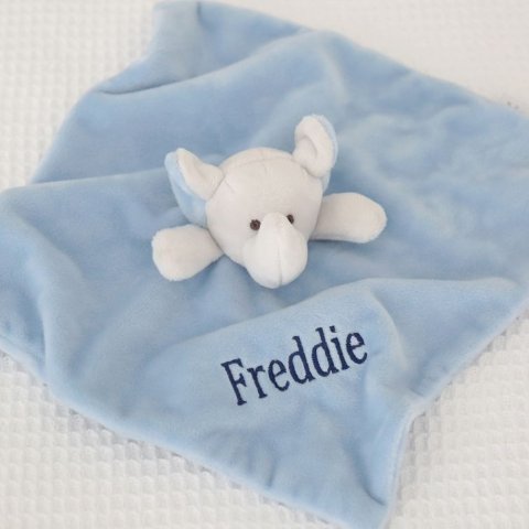My 1st YearsPersonalized Blue Elephant Comforter