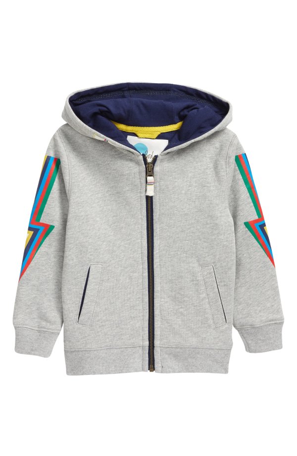 Mini Boden Kids' Out of This World Full Zip Hoodie