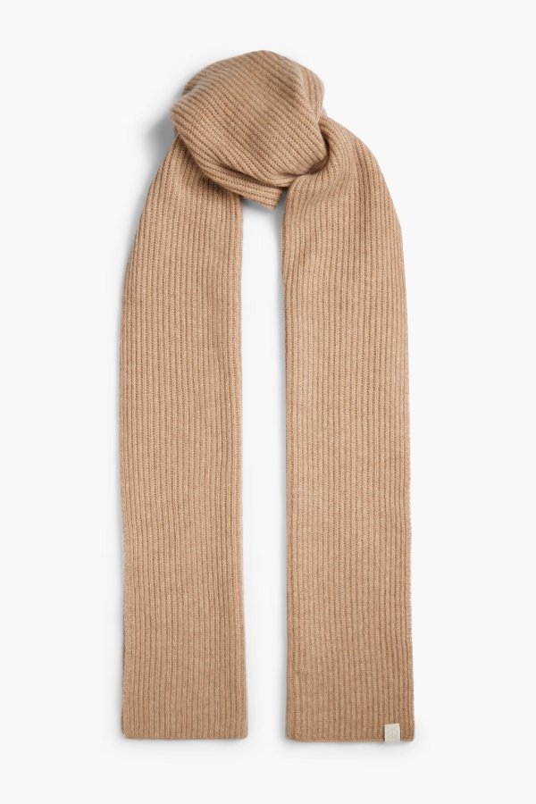Addie ribbed cashmere scarf