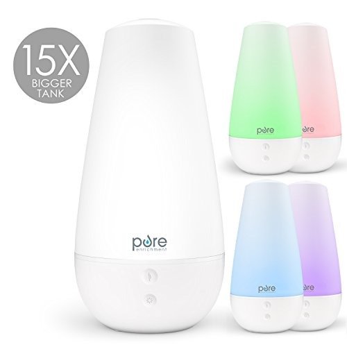 PureSpa XL - Extra-Large Premium Aroma Diffuser with 2,000ml Tank - 3-in-1 Unit Also Functions as a Single-Room Humidifier and Intelligent Mood Light