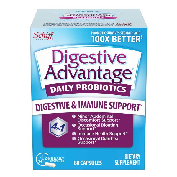 Digestive Advantage Daily Probiotic, 80 Capsules