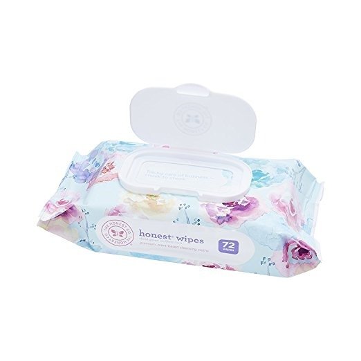 The Honest Company Designer Baby Wipes, Rose Blossom, 72 Count