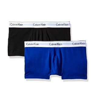 2条Calvin Klein男士棉质两件套四角内裤近5折, L, XL