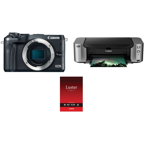 Canon EOS M6 微单机身 + Canon Pro-100 无线照片打印机