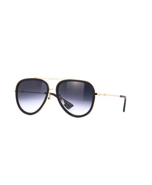 - GG0062S-007 Black Aviator Sunglasses for Women