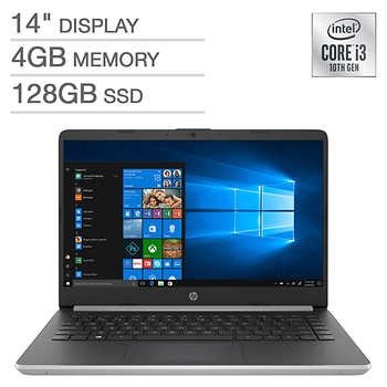 HP 14" Laptop  (i3-1005G1, 4GB, 128GB)