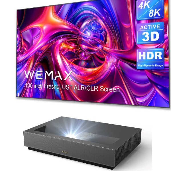 WEMAX Nova 超短焦镭射4K投影仪 支持HDR10