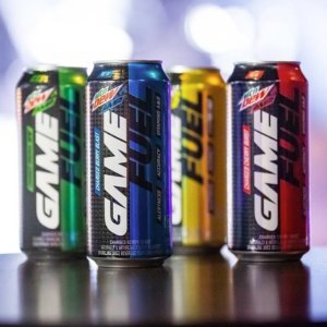 Mountain Dew AMP GAME FUEL, Charged Tropical Strike (12 Pack)