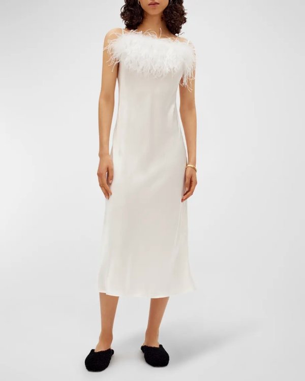 Boheme Lace-Trim Slip Dress