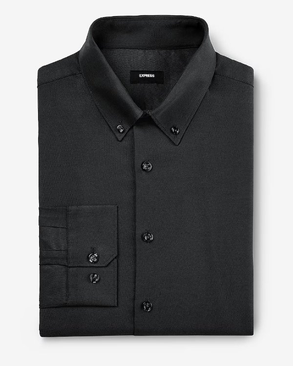 Extra Slim Solid Stretch Pinpoint Oxford 1MX Dress Shirt