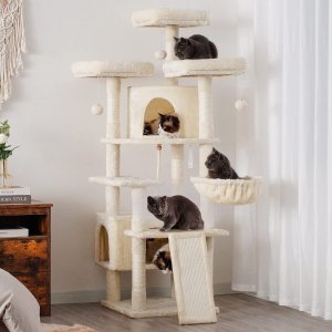 Heybly Cat Tree Large Cat Tower for Indoor Cats