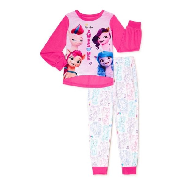 Girls' Pajama Set, 2-Piece, Sizes 4-12