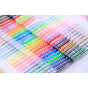 Lineon 50 Colors Gel Pens,Gel Pen Set for Adult Coloring Books Art Markers