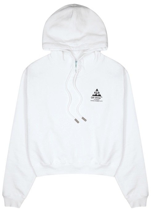 Logo-print hooded cotton sweatshirt