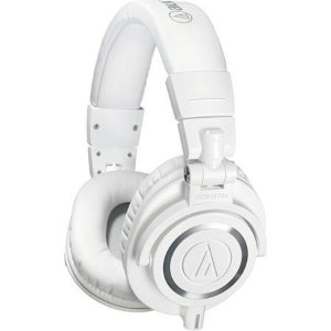 Audio-Technica ATH-M50x Professional Monitor Headphones, White ATH-M50XWH