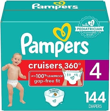 Cruisers 360 Diapers Size 4 144 Count