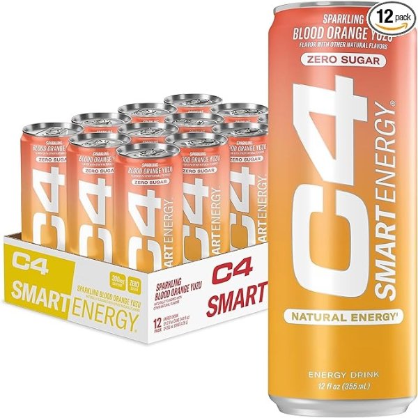 C4 Smart 血橙柚子口味无糖能量饮料12oz 12罐