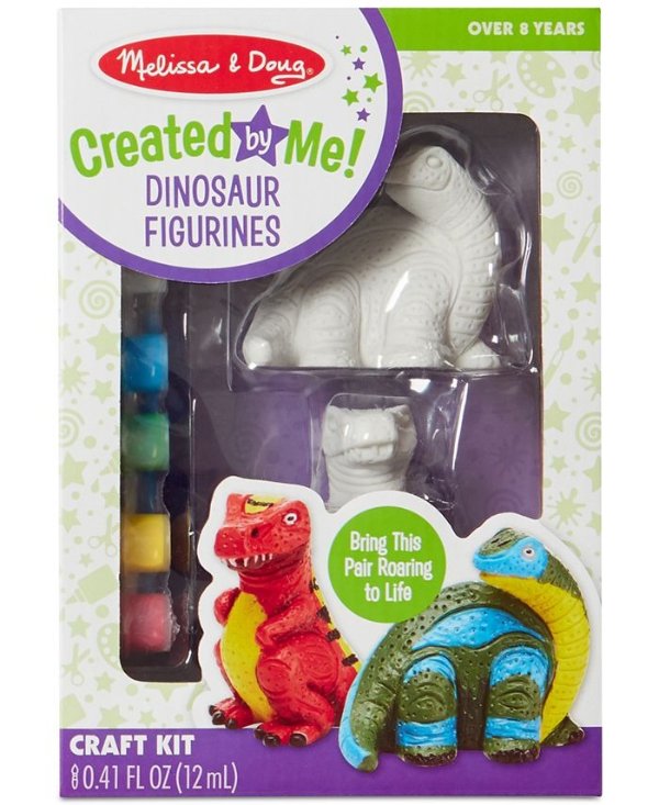 Melissa & Doug Decorate-Your-Own Dinosaur Figurines - Dinosaur Toy
