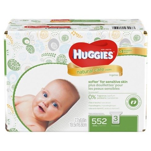 &#174; Natural Care&#174; Baby Wipes, Refill - 552 ct